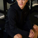 Hooded sweater unisex Breath black - Image 3